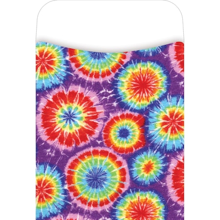 Barker Creek Tie-Dye Peel & Stick Library Pockets, 30/Pack 1210